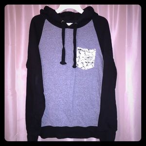 Men Paint Print Hoodie